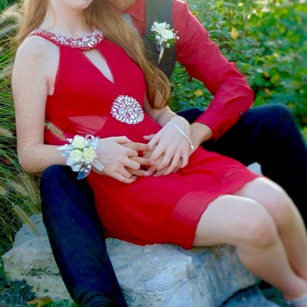 Homecoming open backed dress- Make an offer!! - Picture 3 of 4